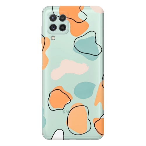 Samsung A22 4G Colorful spots Transparent Silicone TPU Θήκη