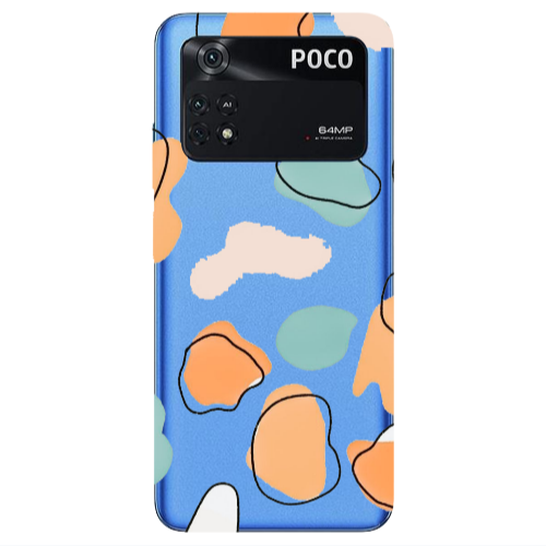 Xiaomi Poco M4 Pro 4G Colorful spots Transparent Silicone TPU Θήκη