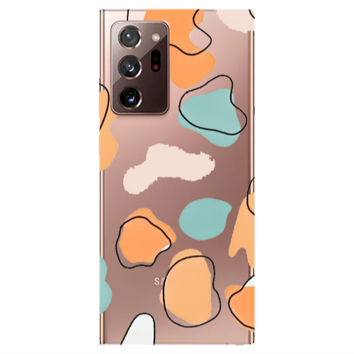 Samsung Note 20 Ultra Colorful spots Transparent Silicone TPU Θήκη
