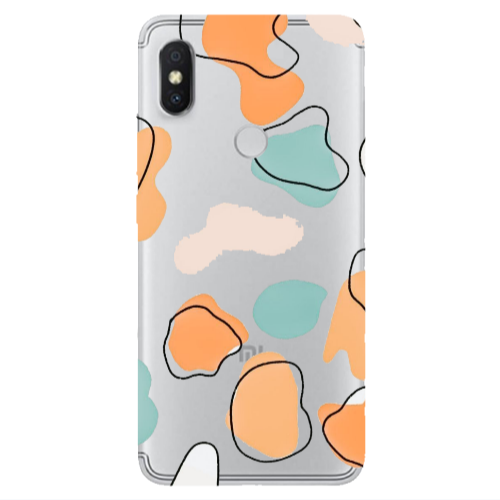 Xiaomi Redmi S2 Colorful spots Transparent Silicone TPU Θήκη