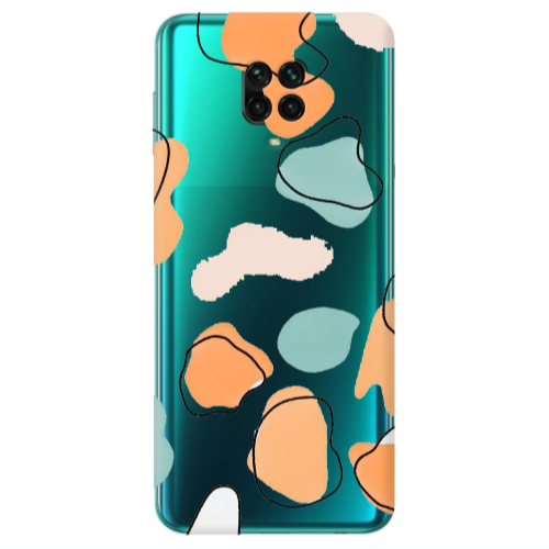 Xiaomi Redmi Note 9S Colorful spots Transparent Silicone TPU Θήκη