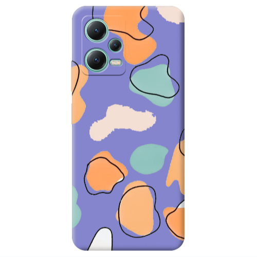 Xiaomi Redmi Note 12 Pro 5G Colorful spots Purple Colored Silicone TPU Θήκη