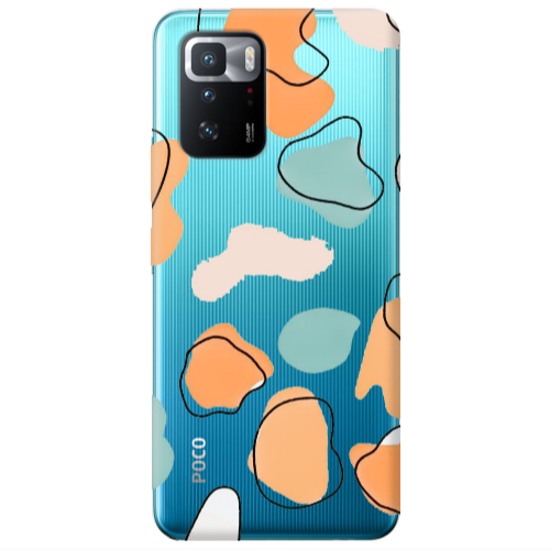 Xiaomi Poco X3 GT Colorful spots Transparent Silicone TPU Θήκη