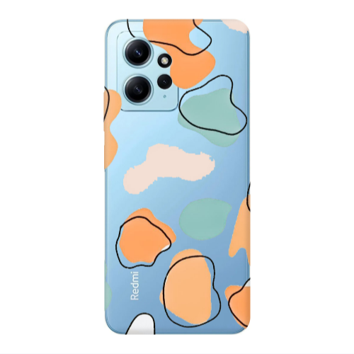 Xiaomi Redmi Note 12 4G Colorful spots Transparent Silicone TPU Θήκη