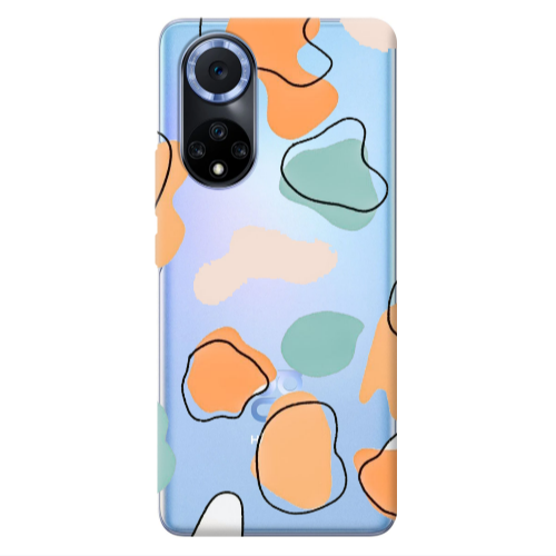 Huawei Nova 9 Colorful spots Transparent Silicone TPU Θήκη