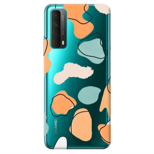 Huawei P Smart 2021 Colorful spots Transparent Silicone TPU Θήκη