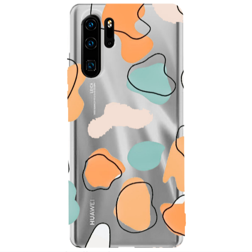 Huawei P30 Pro Colorful spots Transparent Silicone TPU Θήκη