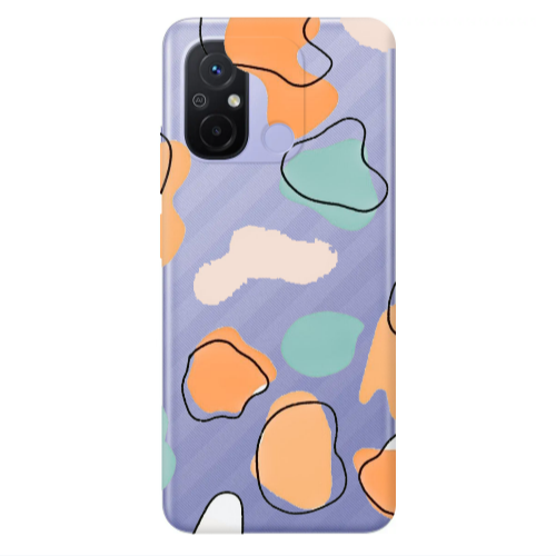 Xiaomi Redmi 12C Colorful spots Transparent Silicone TPU Θήκη