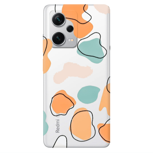 Xiaomi Redmi Note 12 5G Colorful spots Transparent Silicone TPU Θήκη