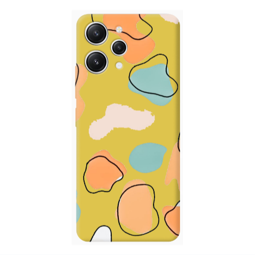 Xiaomi Redmi 12 Colorful spots Yellow Colored Silicone TPU Θήκη