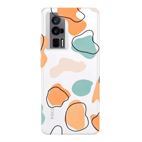 Xiaomi Poco F5 Pro Colorful spots Transparent Silicone TPU Θήκη