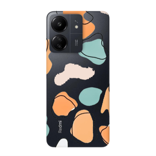 Xiaomi Redmi 13C Colorful spots Transparent Silicone TPU Θήκη