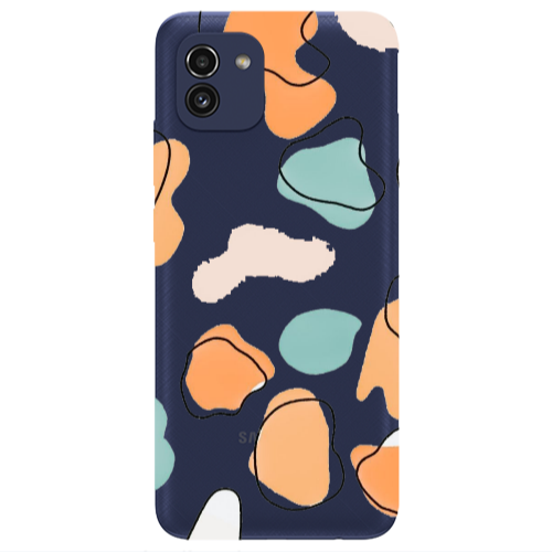Samsung A03 Colorful spots Transparent Silicone TPU Θήκη