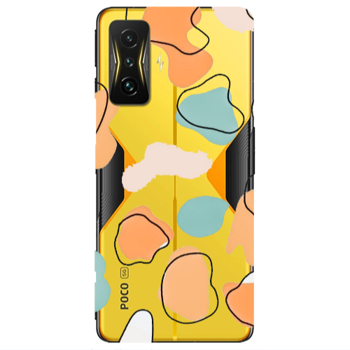 Xiaomi Poco F4 Gt Colorful spots Transparent Silicone TPU Θήκη