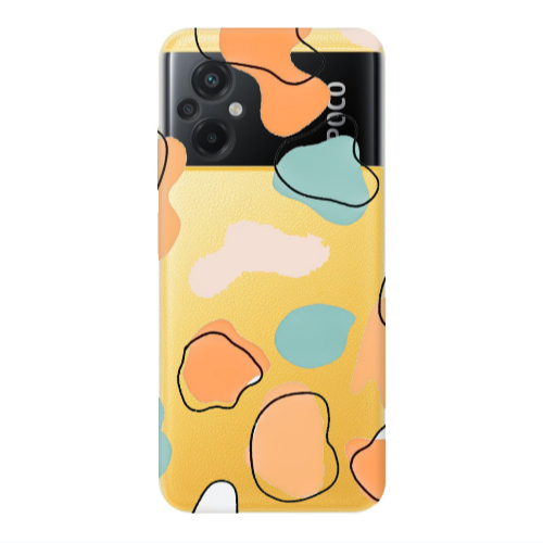 Xiaomi Poco M5 Colorful spots Transparent Silicone TPU Θήκη