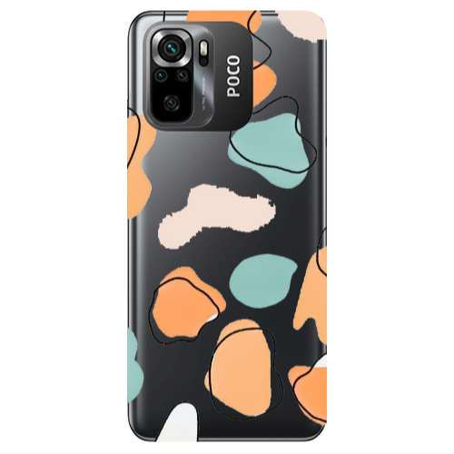 Xiaomi Poco M5 s Colorful spots Transparent Silicone TPU Θήκη
