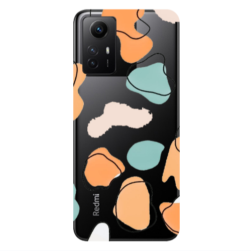 Xiaomi Redmi Note 12s Colorful spots Transparent Silicone TPU Θήκη