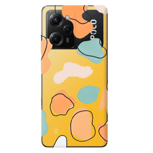 Xiaomi Poco X5 Pro Colorful spots Transparent Silicone TPU Θήκη