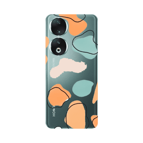 Honor 90 5G Colorful spots Transparent Silicone TPU Θήκη
