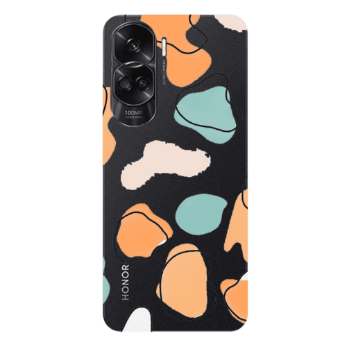Honor 90 Lite 5G Colorful spots Transparent Silicone TPU Θήκη