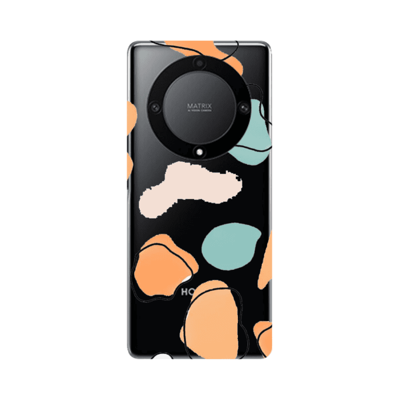 Honor Magic5 Lite 5G Colorful spots Transparent Silicone TPU Θήκη
