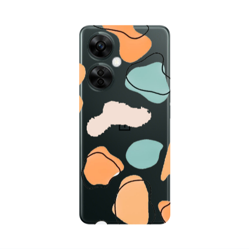 Oneplus Nord CE 3 Lite 5G Colorful spots Transparent Silicone TPU Θήκη