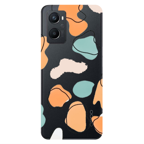 Oppo A 96 Colorful spots Transparent Silicone TPU Θήκη