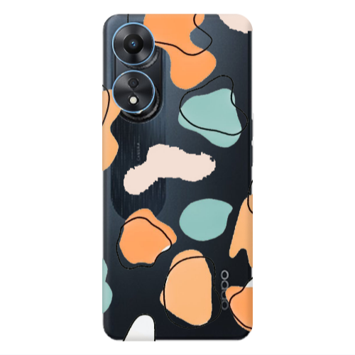 Oppo A 98 Colorful spots Transparent Silicone TPU Θήκη