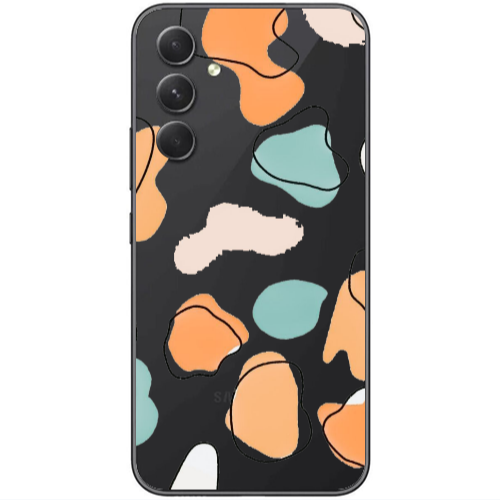 Samsung  Galaxy A05s Colorful spots Transparent Silicone TPU Θήκη