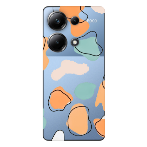 Xiaomi Poco M6 Pro 4G Colorful spots Transparent Silicone TPU Θήκη