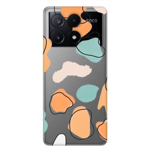 Xiaomi Poco X6Pro 5G Colorful spots Transparent Silicone TPU Θήκη