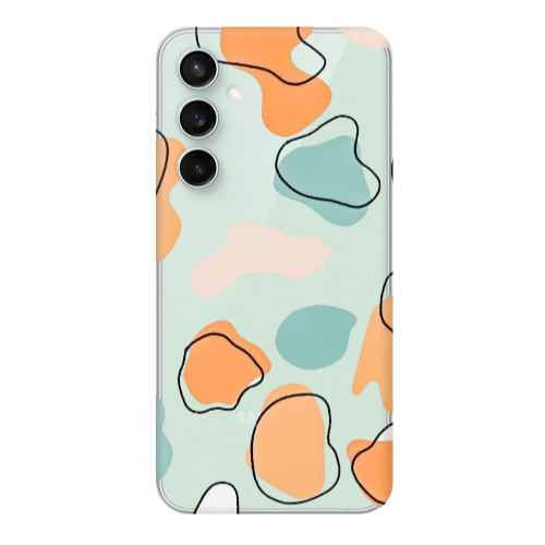 Samsung S24 Colorful spots Transparent Silicone TPU Θήκη