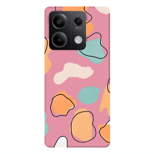 Xiaomi Redmi Note 13Pro 5G Colorful spots Pink Colored Silicone TPU Θήκη