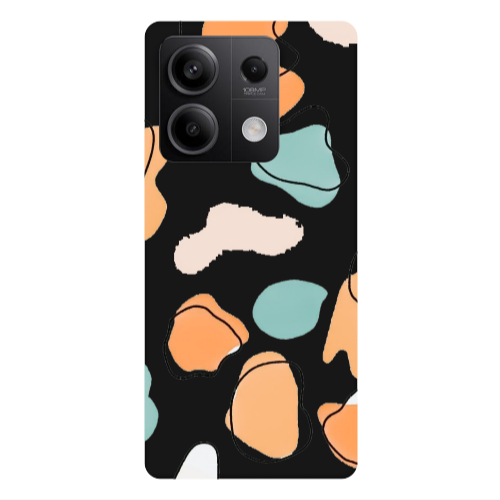 Xiaomi Redmi Note 13Pro 5G Colorful spots Black Colored Silicone TPU Θήκη