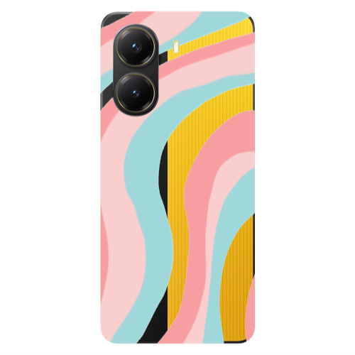 Xiaomi Poco X7 Pro Colored lines Transparent Silicone TPU Θήκη