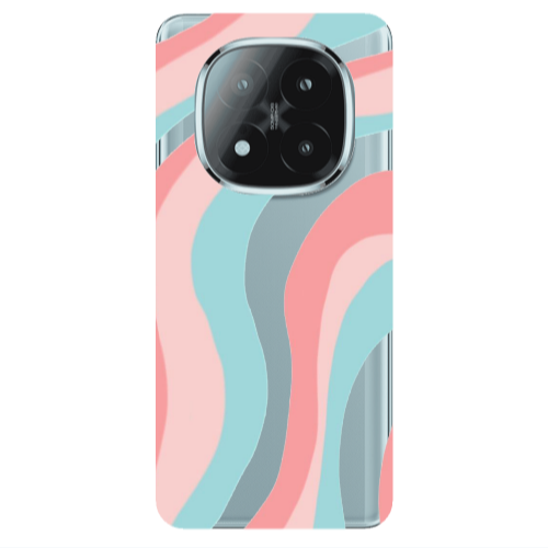 Xiaomi Redmi Note 14 Pro + 5g Colored lines Transparent Silicone TPU Θήκη