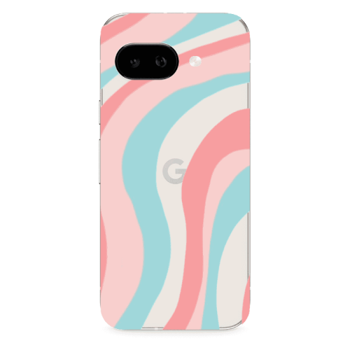 Google PIXEL 9A Colored lines Transparent Silicone TPU Θήκη