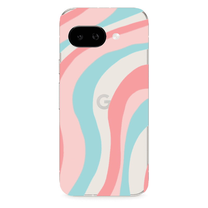 Google PIXEL 9A Colored lines Transparent Silicone TPU Θήκη