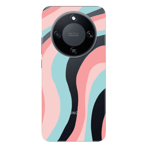 Honor Magic 8 Lite Colored lines Transparent Silicone TPU Θήκη