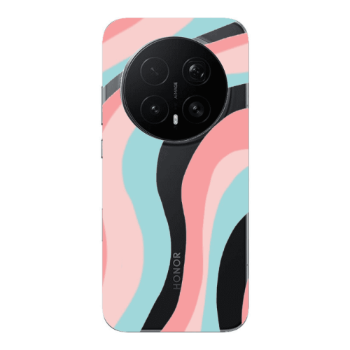 Honor Magic 8 Lite Pro Colored lines Transparent Silicone TPU Θήκη