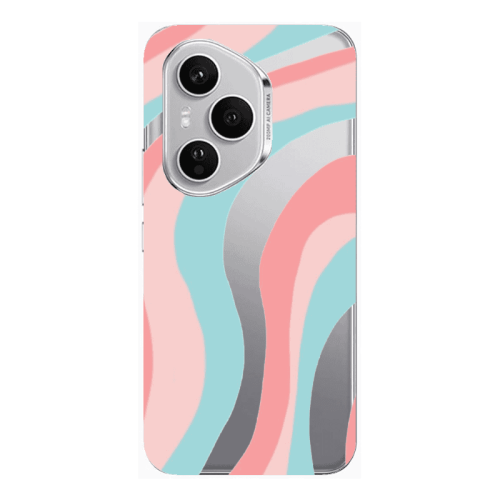 Honor Magic 400 Pro Colored lines Transparent Silicone TPU Θήκη