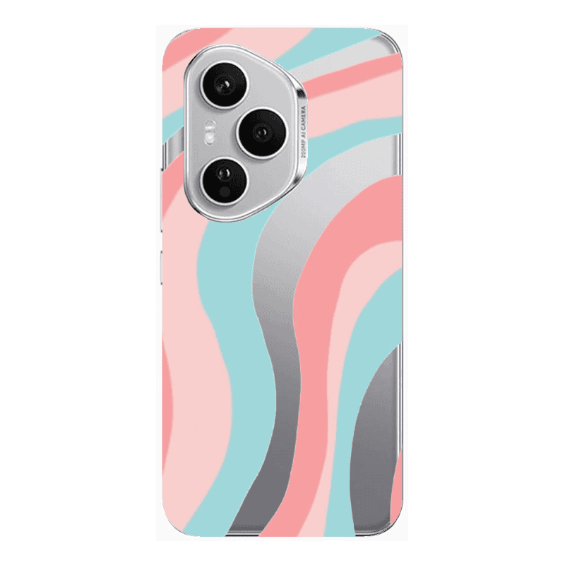 Honor Magic 400 Pro Colored lines Transparent Silicone TPU Θήκη