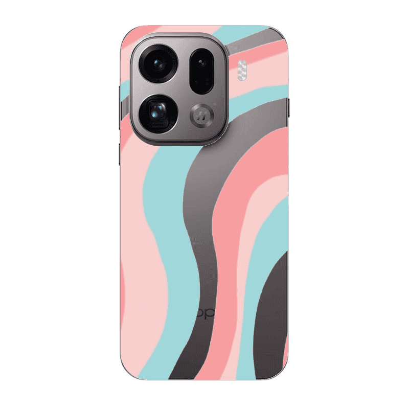 Oppo Find X9 Pro Colored lines Transparent Silicone TPU Θήκη