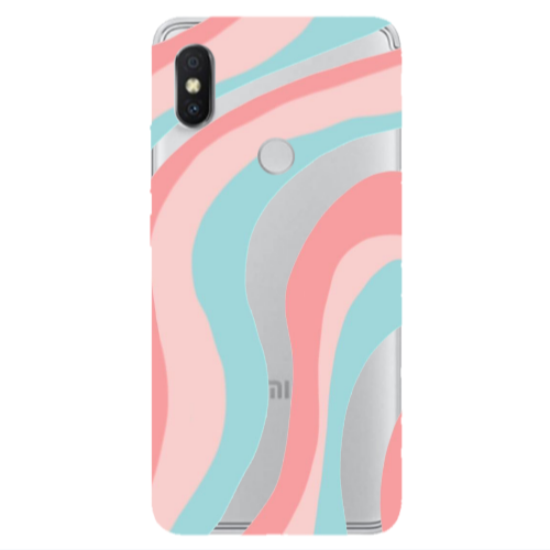 Xiaomi Redmi S2 Colored lines Transparent Silicone TPU Θήκη