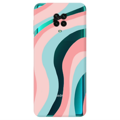 Xiaomi Redmi Note 9S Colored lines Transparent Silicone TPU Θήκη