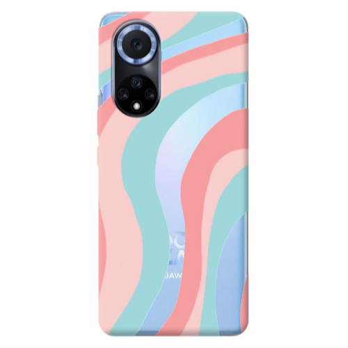 Huawei Nova 9 Colored lines Transparent Silicone TPU Θήκη