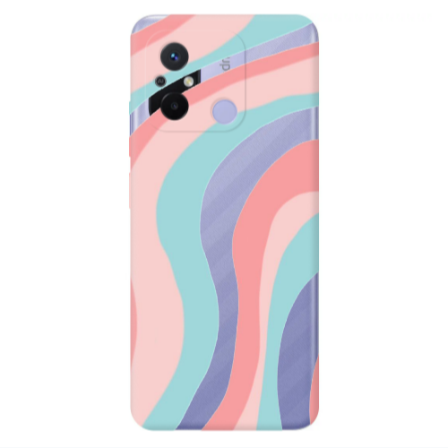 Xiaomi Redmi 12C Colored lines Transparent Silicone TPU Θήκη