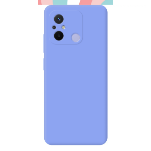 Xiaomi Redmi 12C Colored lines Light Purple Colored Silicone TPU Θήκη
