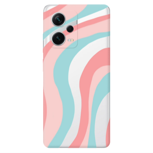 Xiaomi Redmi Note 12 5G Colored lines Transparent Silicone TPU Θήκη