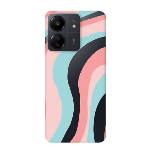 Xiaomi Redmi 13C Colored lines Transparent Silicone TPU Θήκη